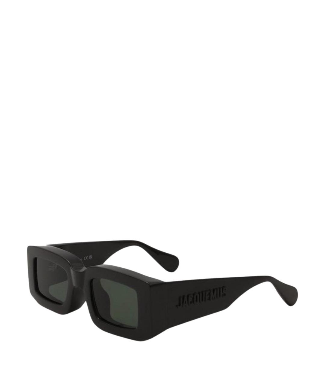 JACQUEMUS Черные пластиковые солнцезащитные очки, фото 1