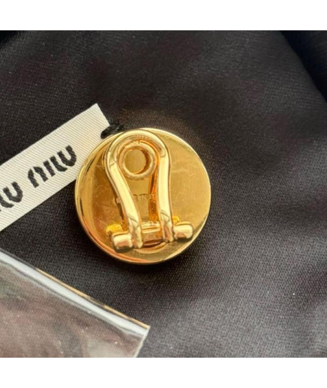 MIU MIU Черные металлические клипсы, фото 4