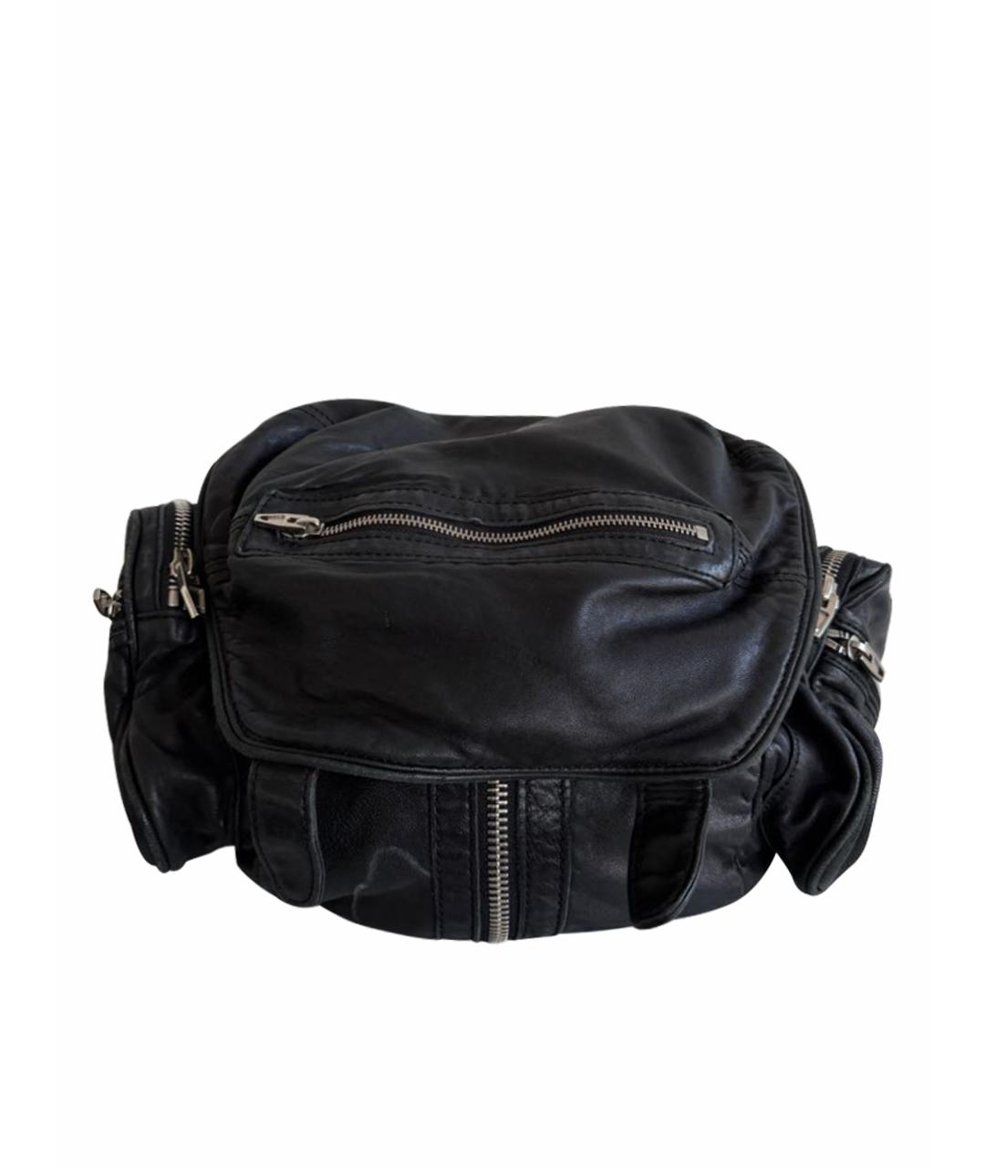 ALEXANDER WANG Черный кожаный рюкзак, фото 1