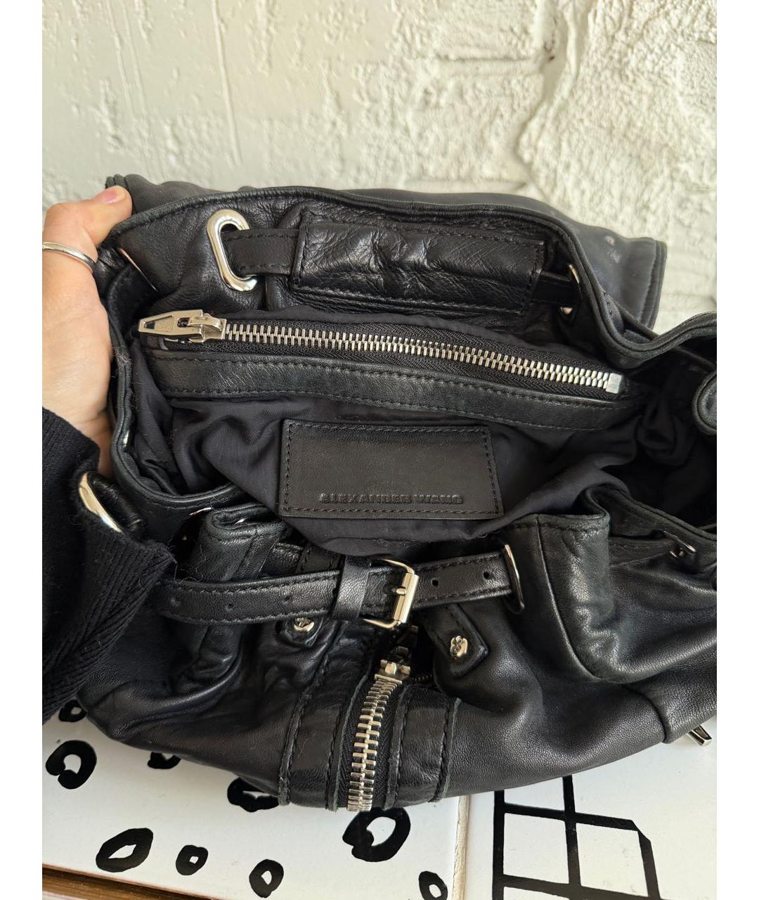 ALEXANDER WANG Черный кожаный рюкзак, фото 4