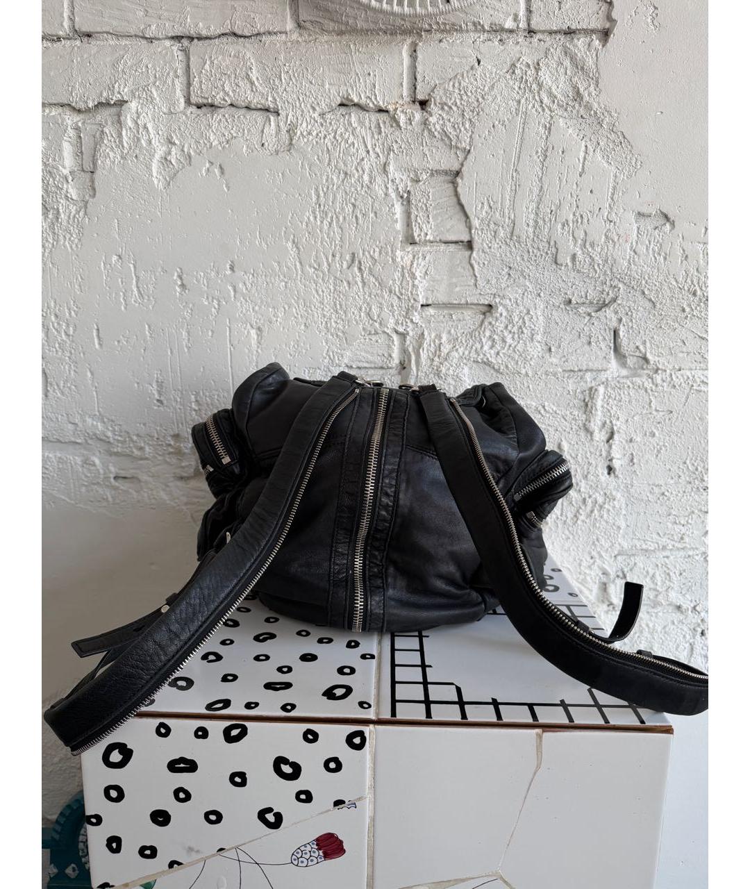 ALEXANDER WANG Черный кожаный рюкзак, фото 3