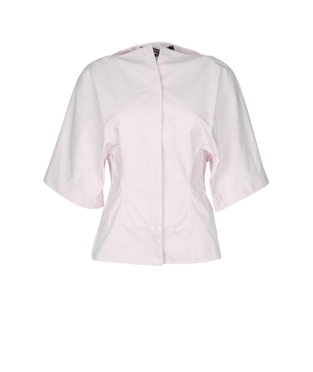 JACQUEMUS Розовая хлопковая рубашка, фото 1