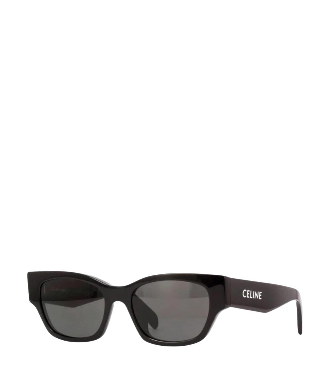 CELINE Черные пластиковые солнцезащитные очки, фото 1