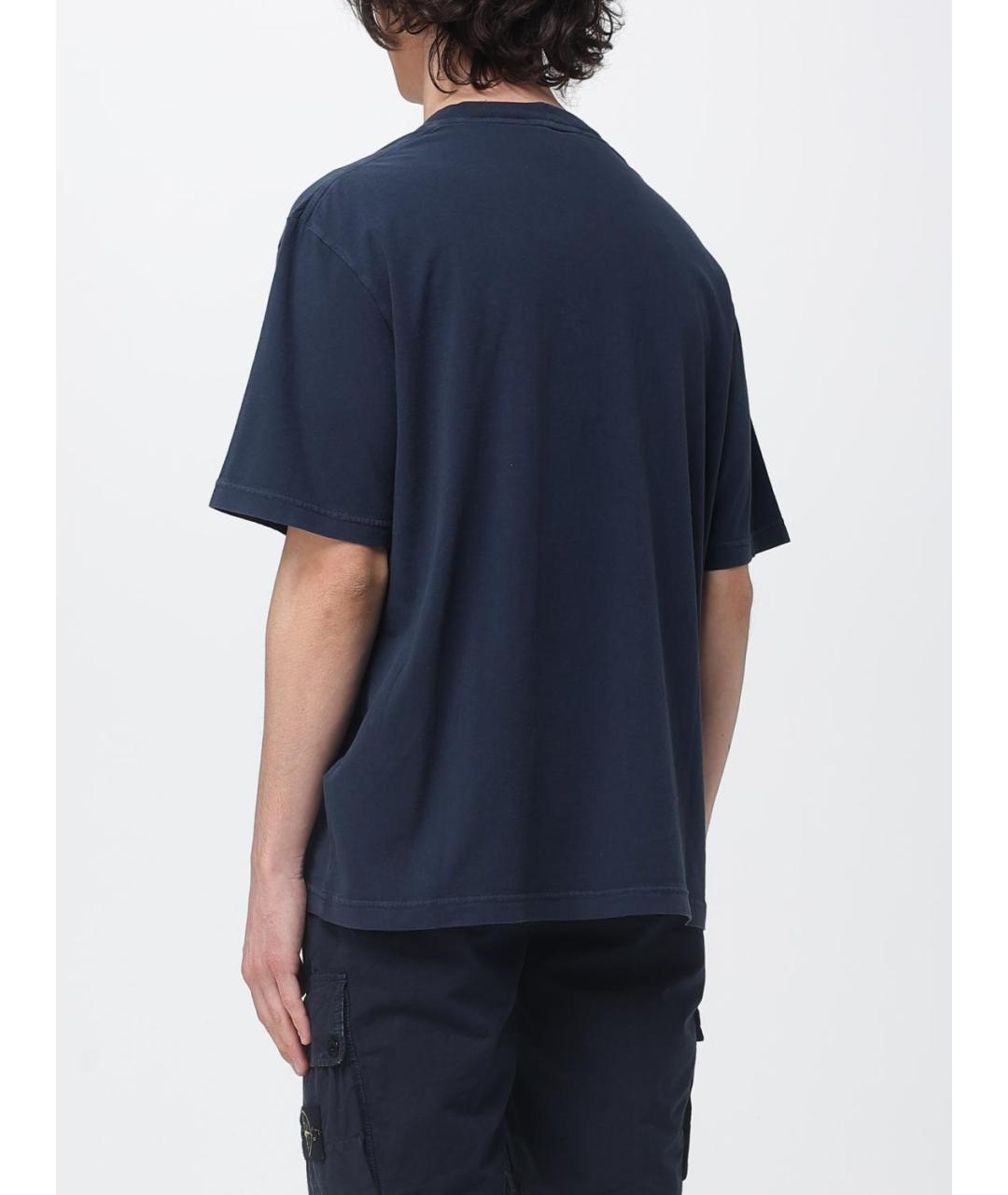 STONE ISLAND Синяя футболка, фото 2