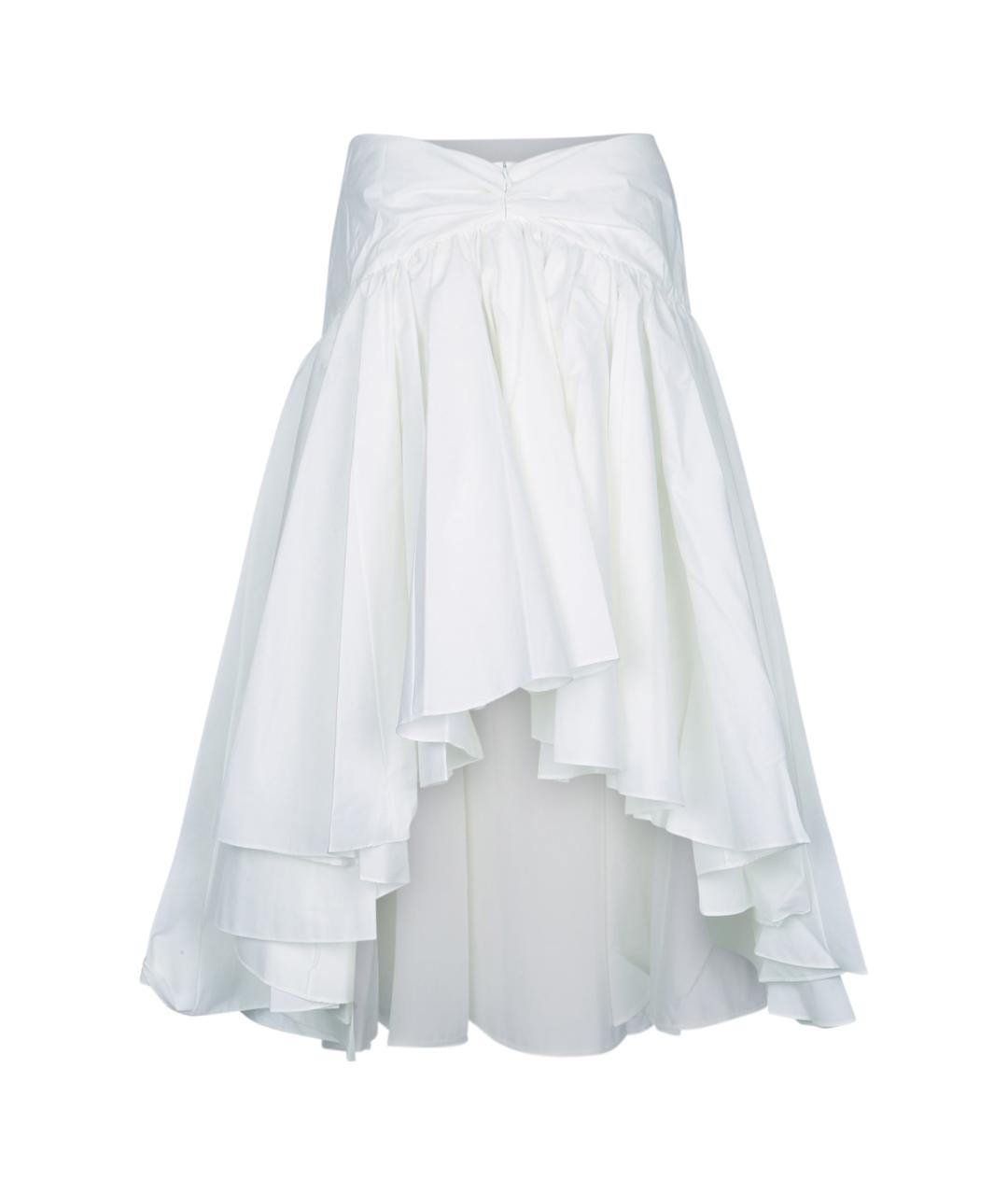 JACQUEMUS Белая хлопковая юбка миди, фото 2