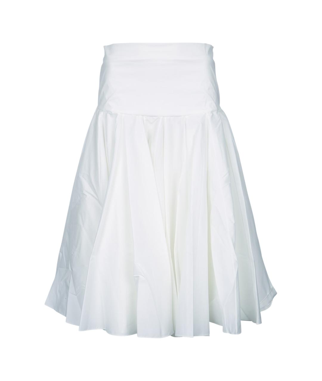 JACQUEMUS Белая хлопковая юбка миди, фото 1