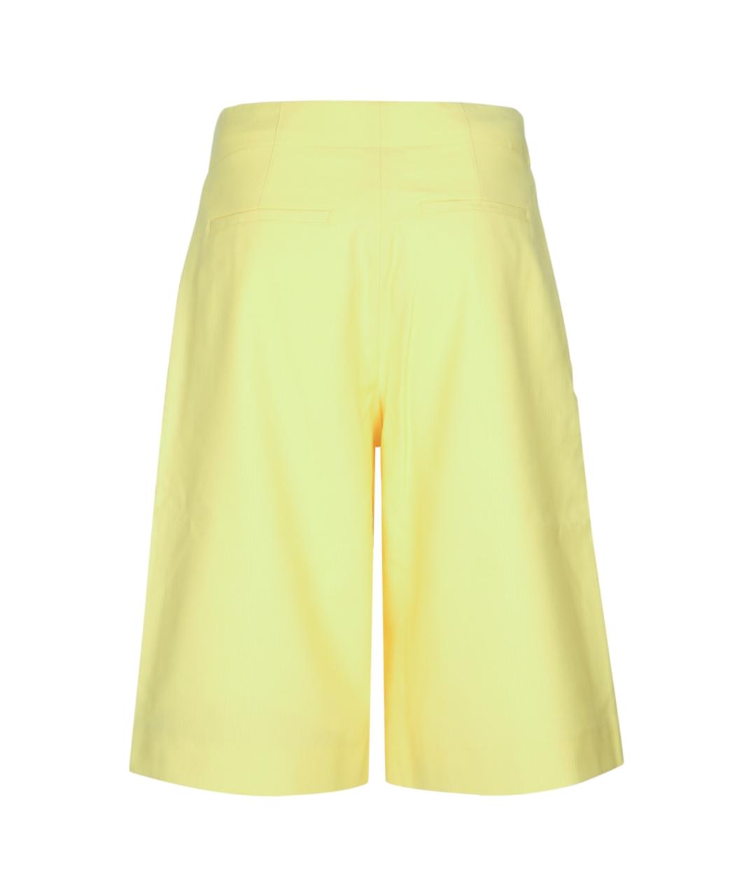 JACQUEMUS Желтые хлопковые шорты, фото 2