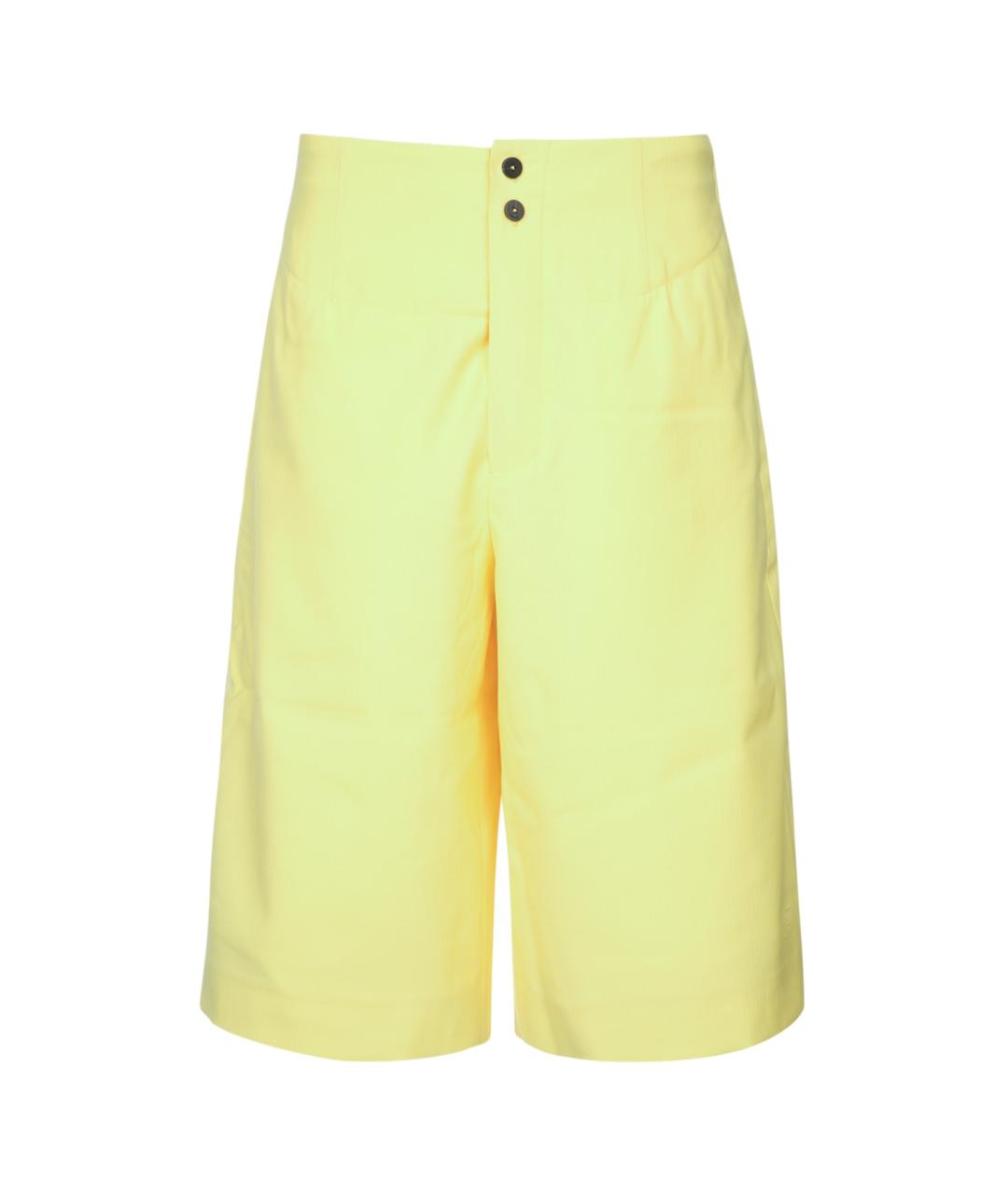 JACQUEMUS Желтые хлопковые шорты, фото 1