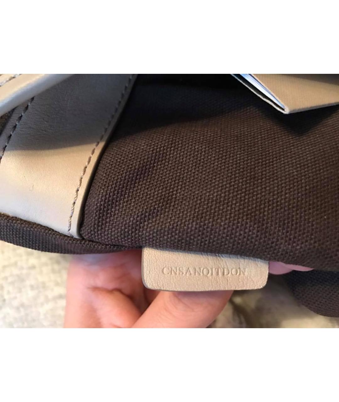 BURBERRY Серая кожаная сумка через плечо, фото 7