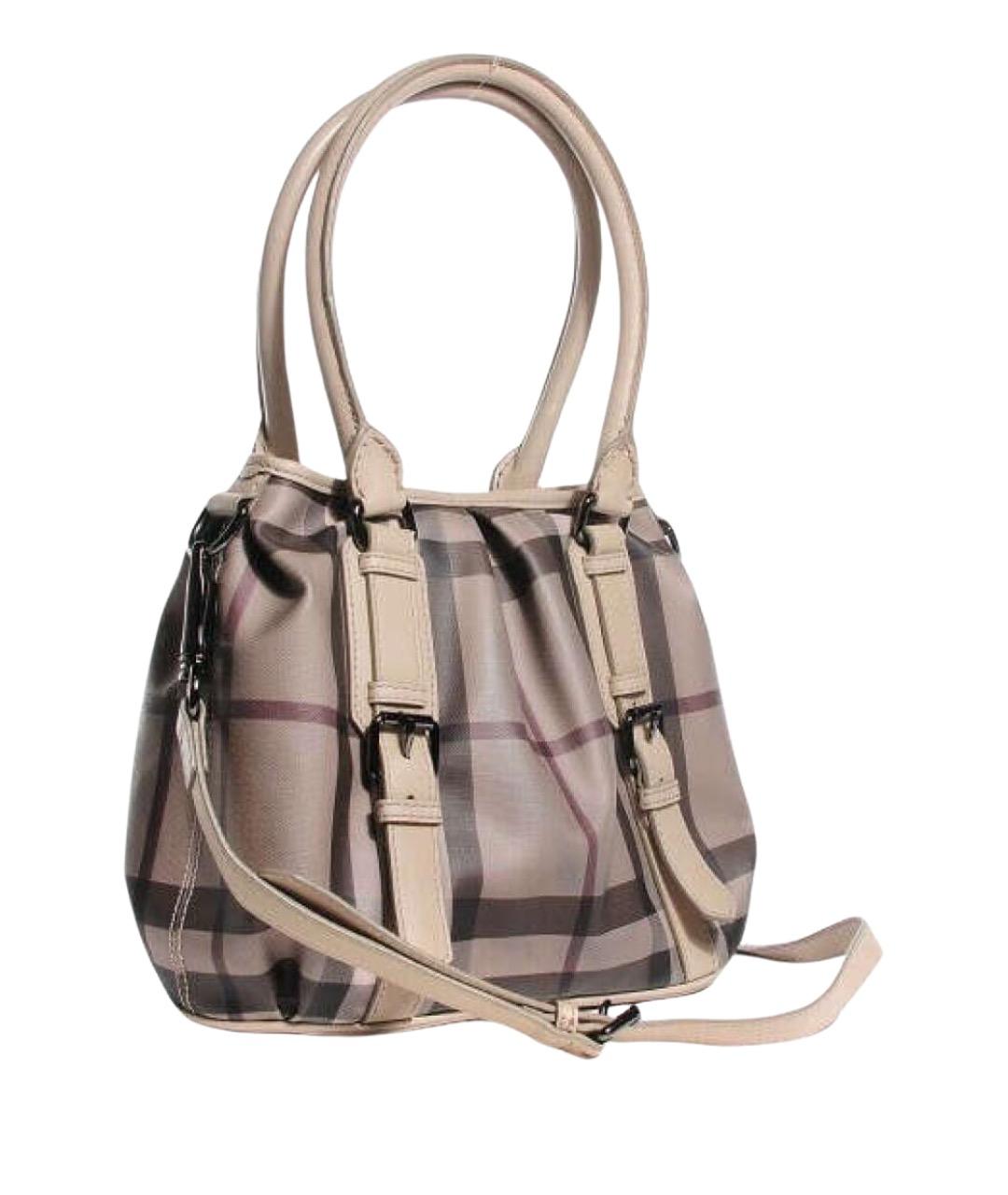 BURBERRY Серая кожаная сумка через плечо, фото 1