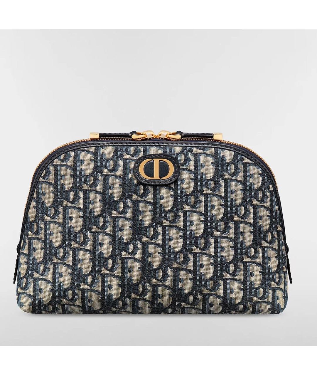 CHRISTIAN DIOR Синяя жаккардовая косметичка, фото 5