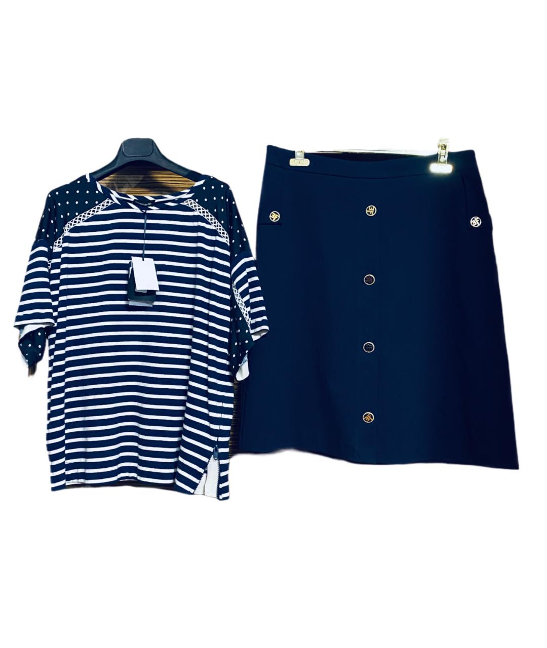 ERMANNO SCERVINO Синий вискозный костюм с юбками, фото 7