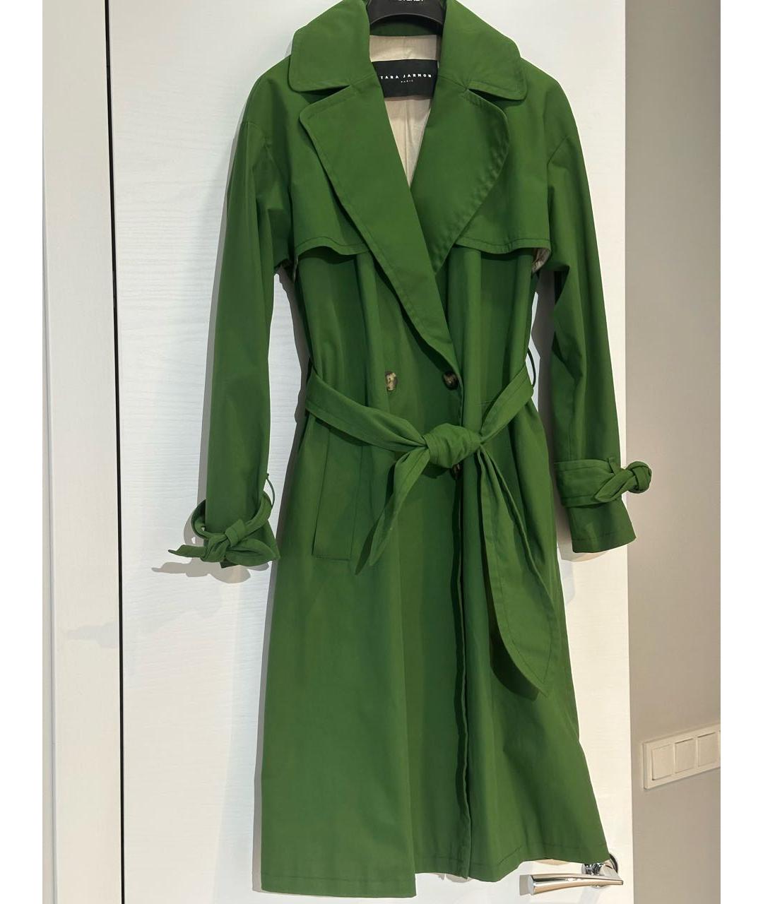 Tara Jarmon Зеленый полиэстеровый тренч/плащ, фото 9