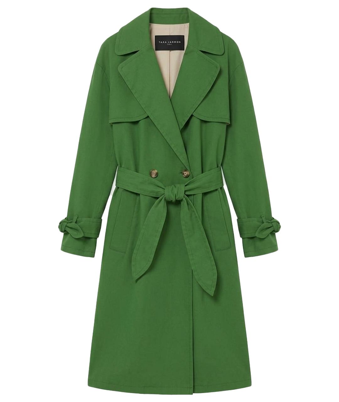 Tara Jarmon Зеленый полиэстеровый тренч/плащ, фото 1