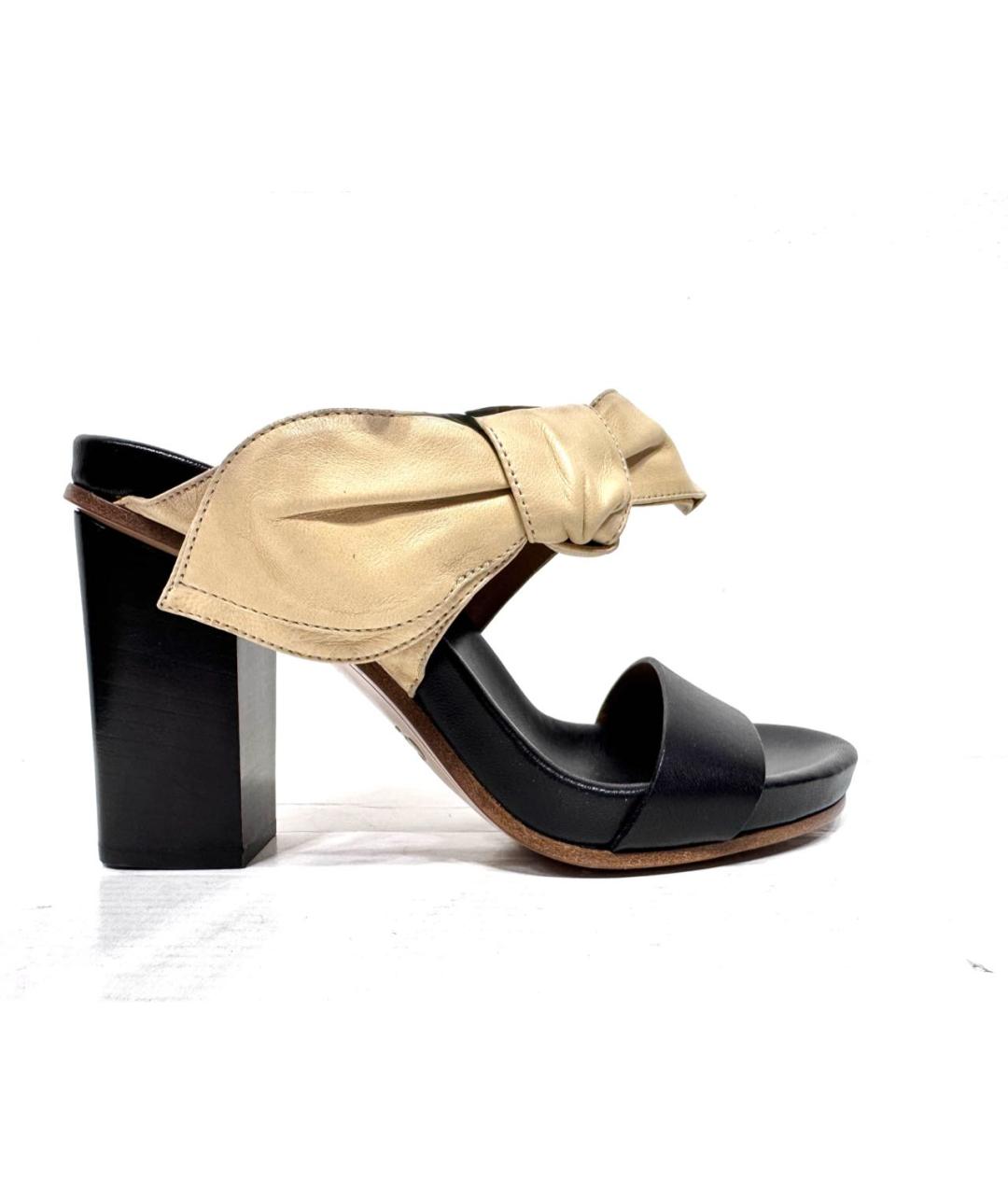 CHLOE Бежевые кожаные босоножки, фото 9