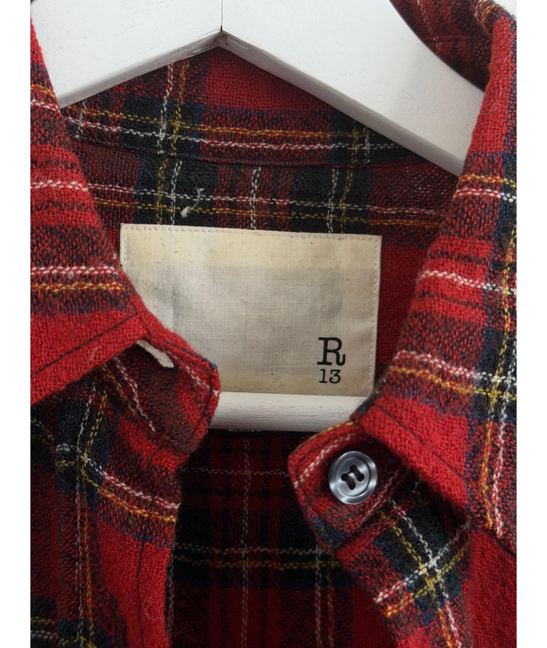 R13 Черная кожаная рубашка, фото 3