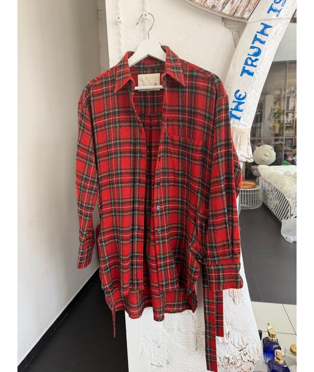 R13 Черная кожаная рубашка, фото 7