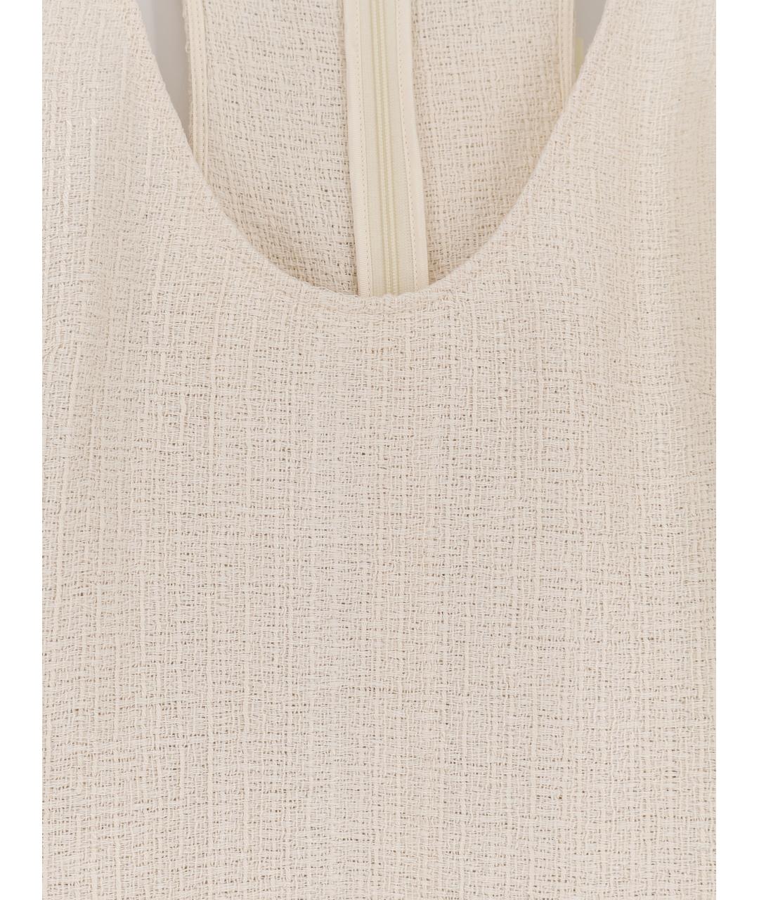 TOTEME Бежевое повседневное платье, фото 3