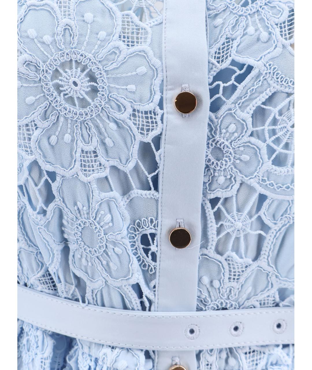 SELF-PORTRAIT Синее платье, фото 3