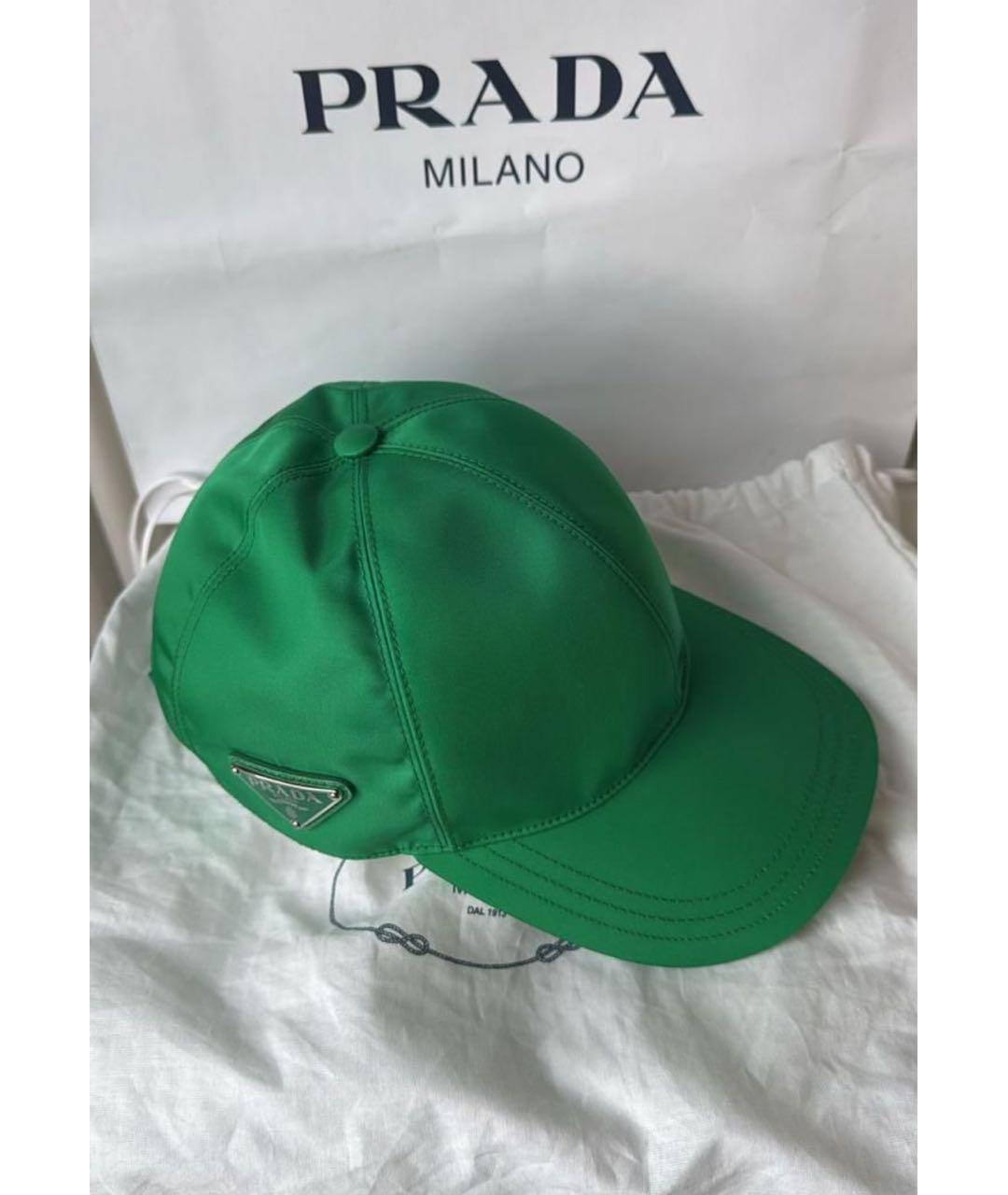 PRADA Зеленая кепка, фото 3