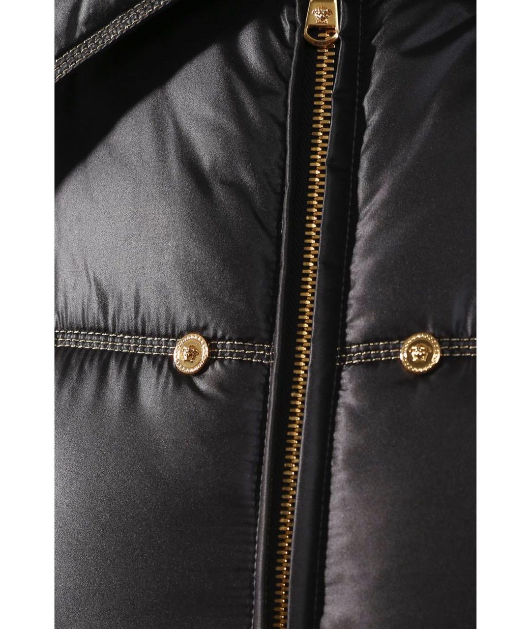 VERSACE Черный пуховик, фото 6