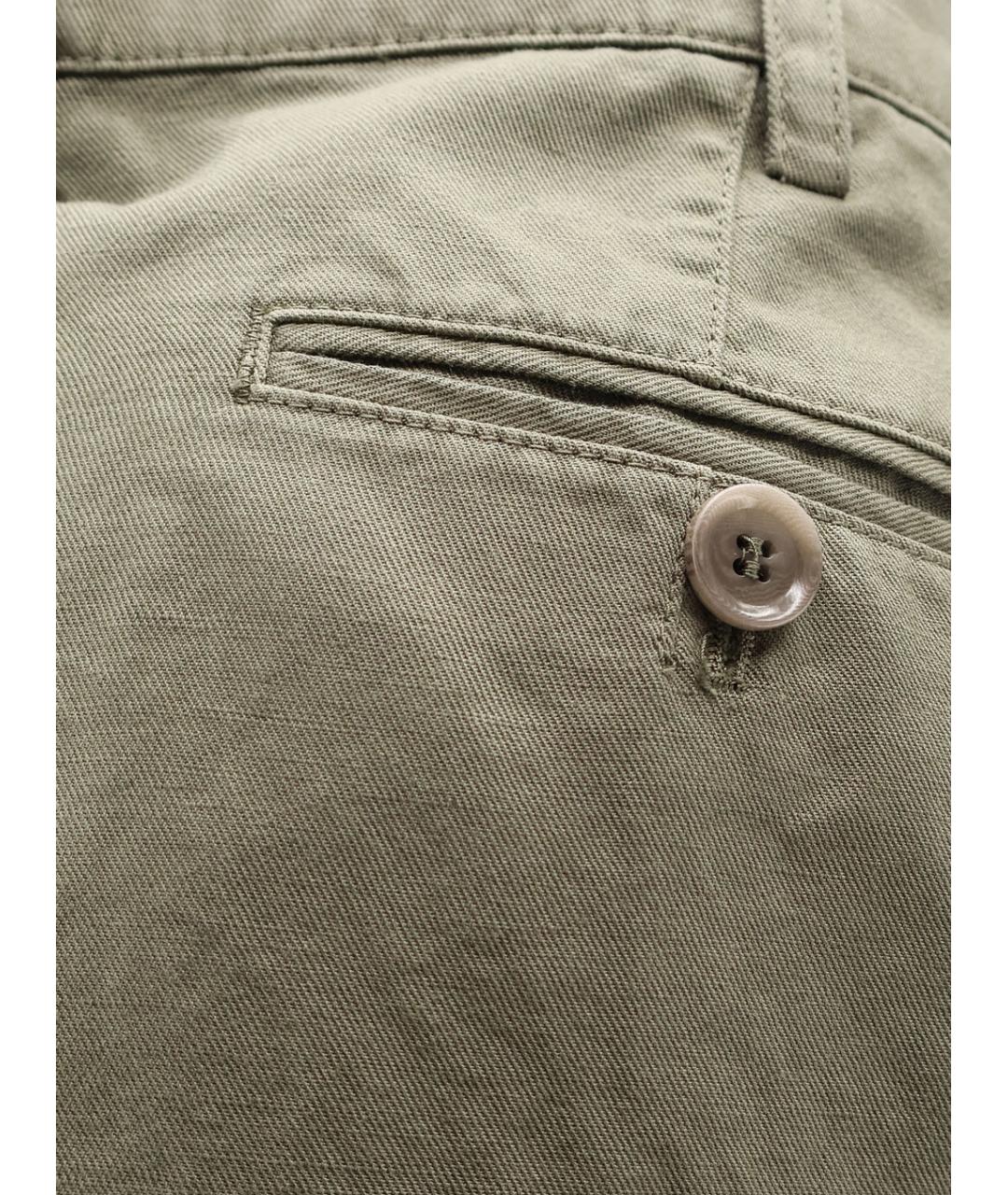 ASPESI Хаки хлопковые шорты, фото 3