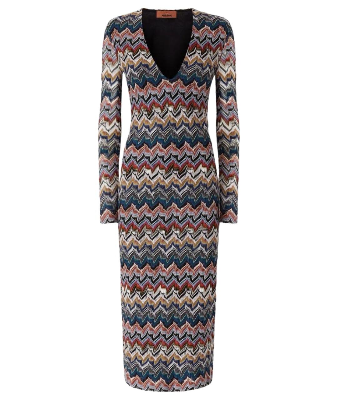 MISSONI Мульти вискозное повседневное платье, фото 1