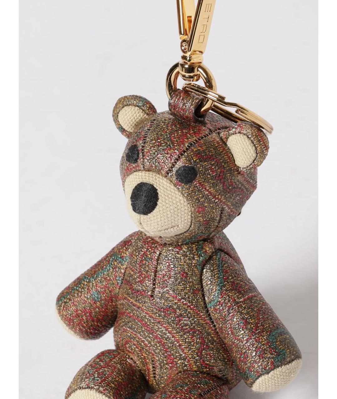 ETRO Коричневый брелок, фото 2