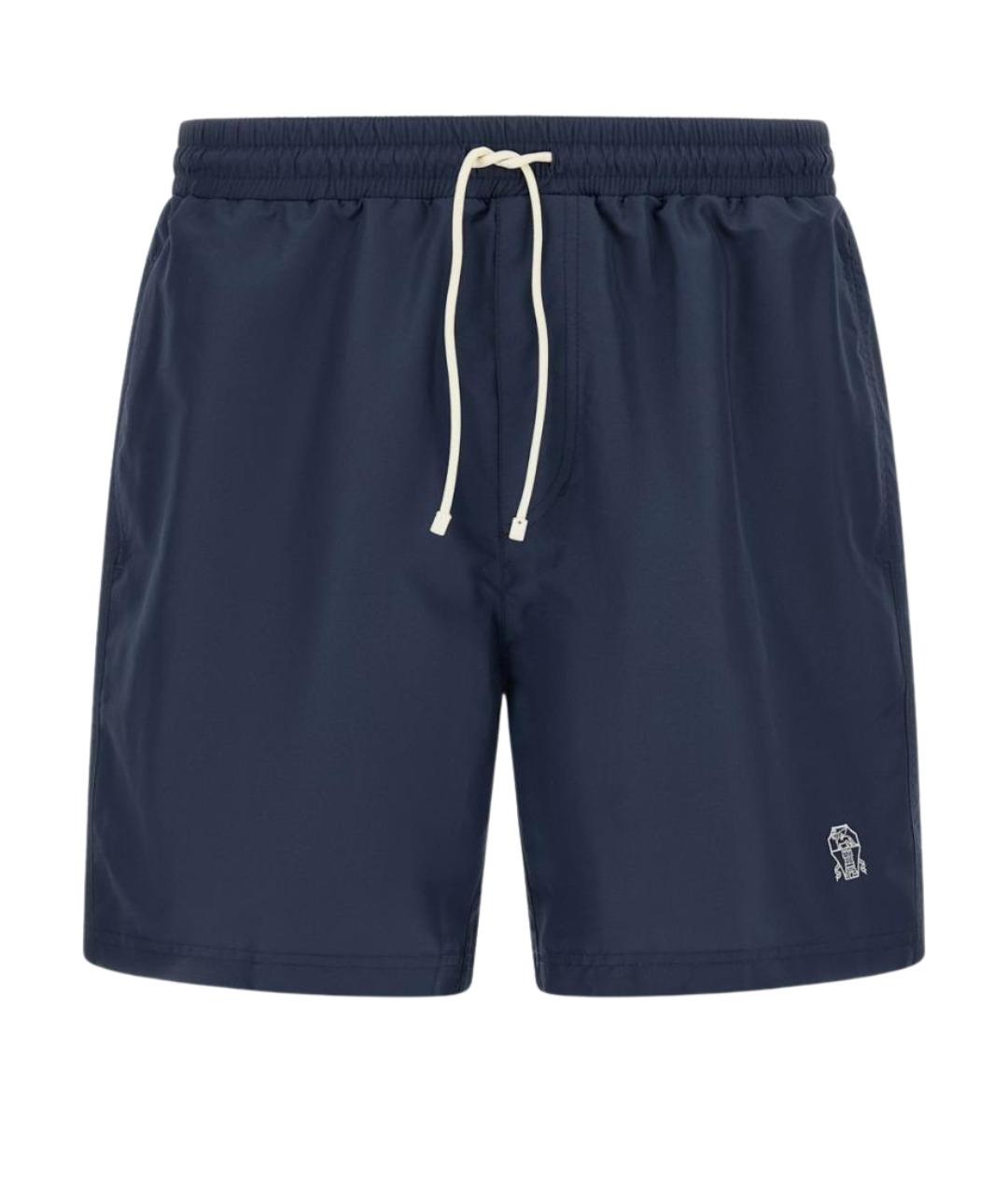 BRUNELLO CUCINELLI Темно-синие шорты, фото 2