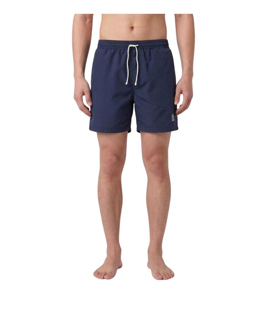 BRUNELLO CUCINELLI Темно-синие шорты, фото 1