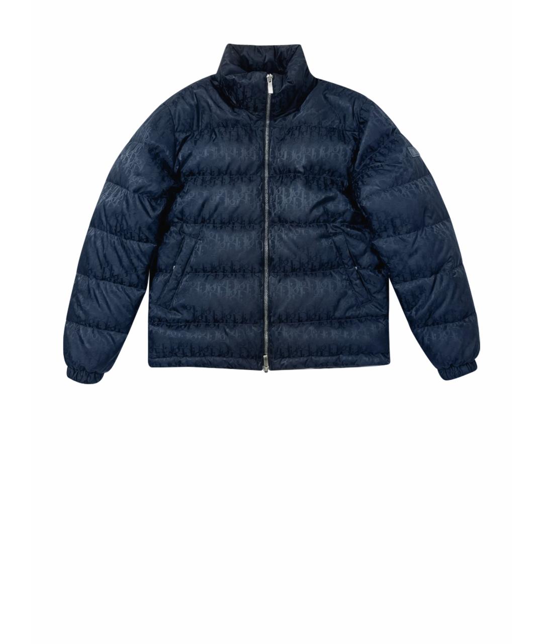 CHRISTIAN DIOR Темно-синяя синтетическая куртка, фото 1