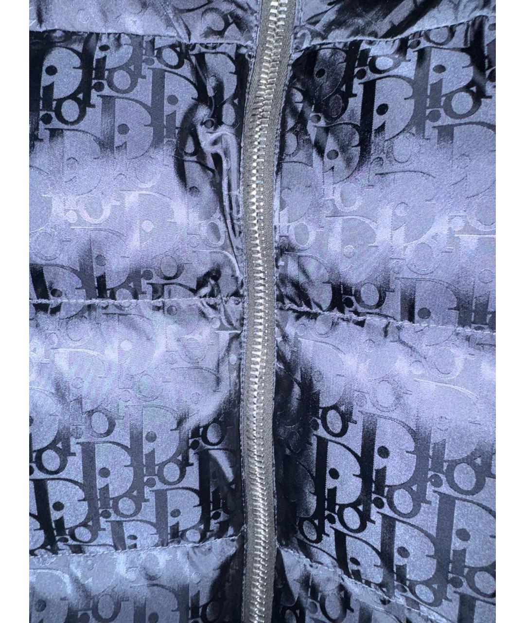 CHRISTIAN DIOR Темно-синяя синтетическая куртка, фото 4