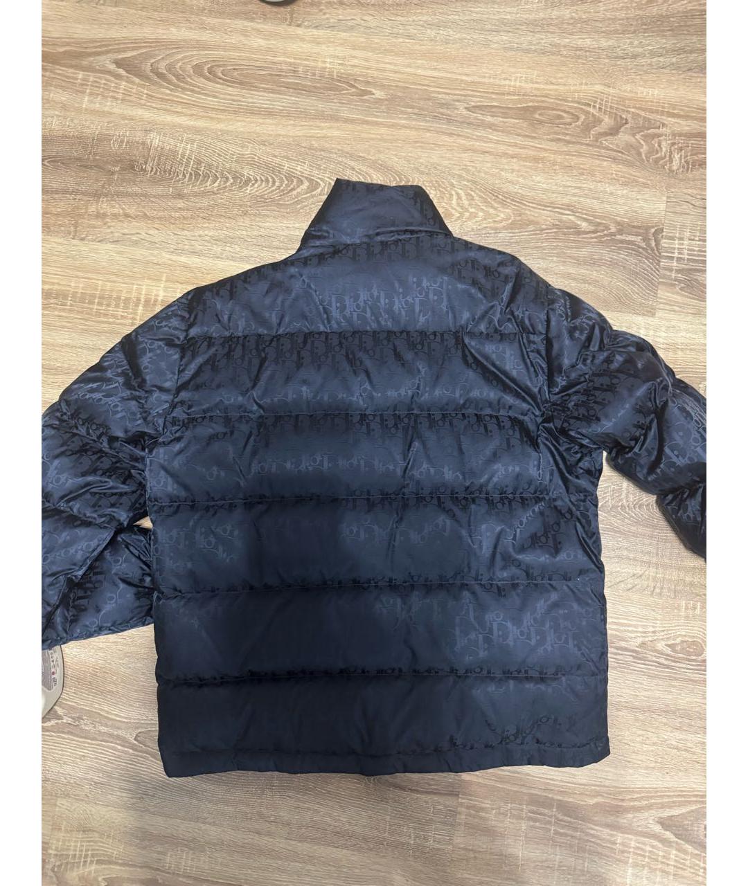 CHRISTIAN DIOR Темно-синяя синтетическая куртка, фото 2