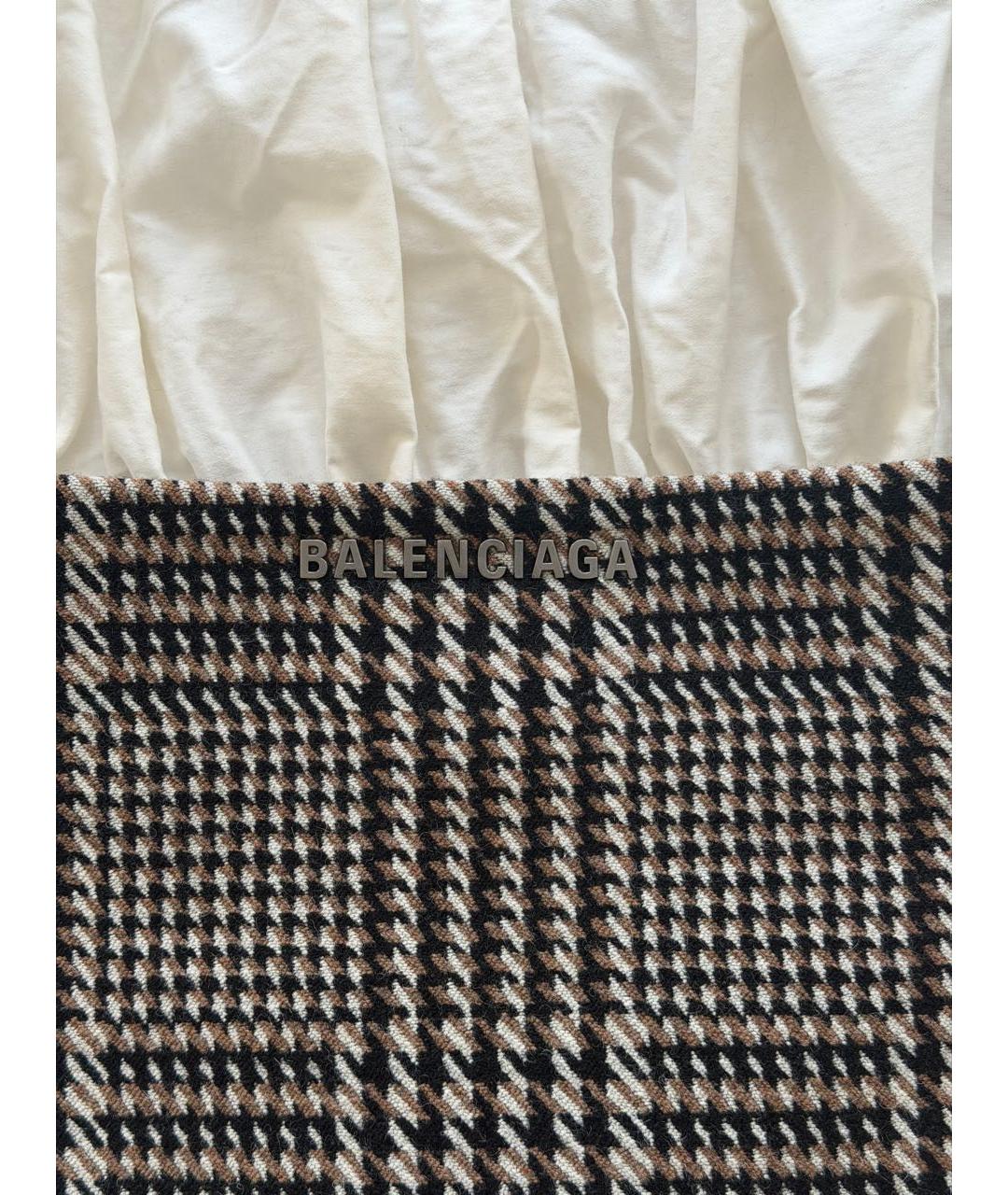 BALENCIAGA Коричневая шерстяная юбка миди, фото 3