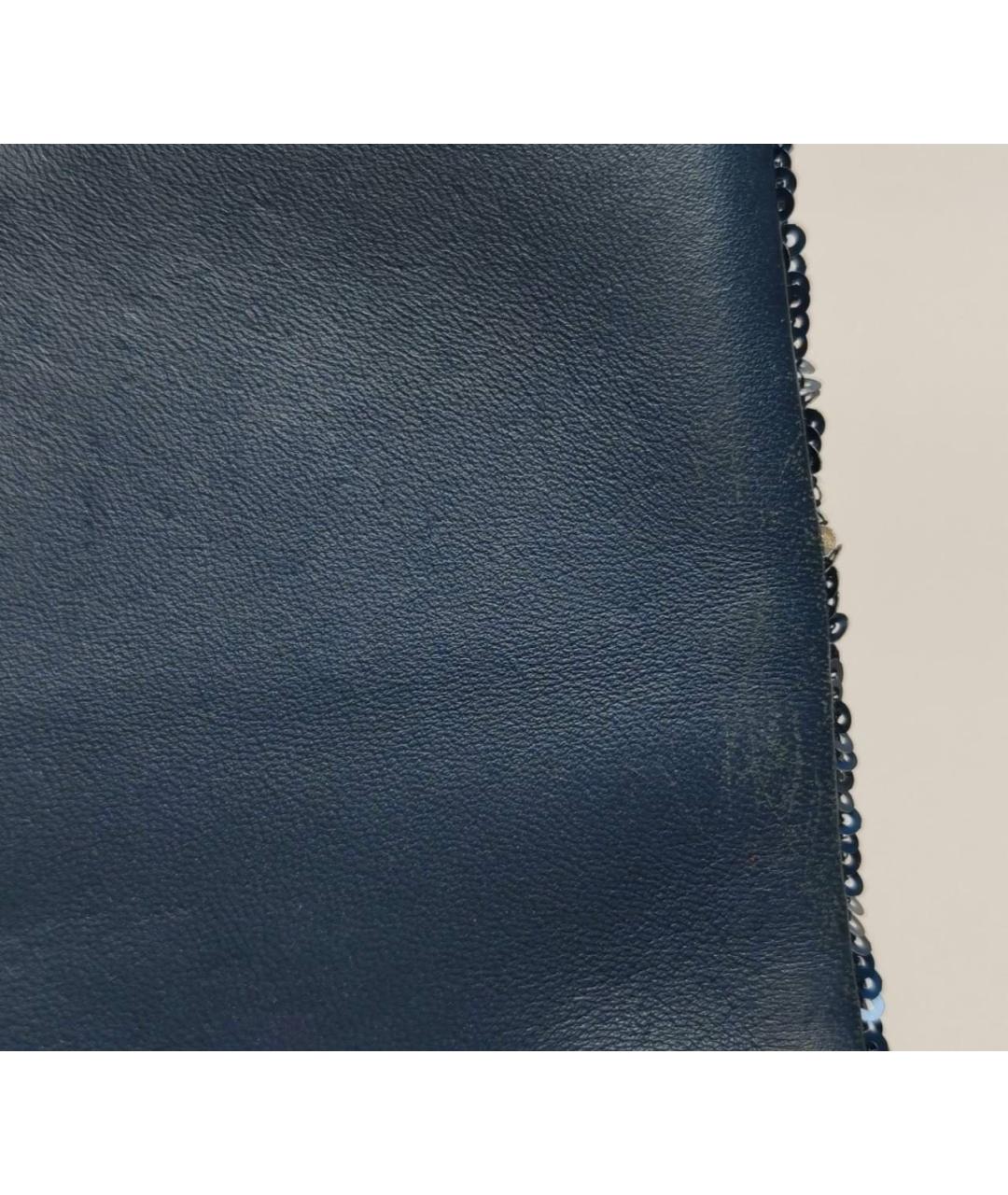 CHANEL Темно-синяя кожаная сумка через плечо, фото 7