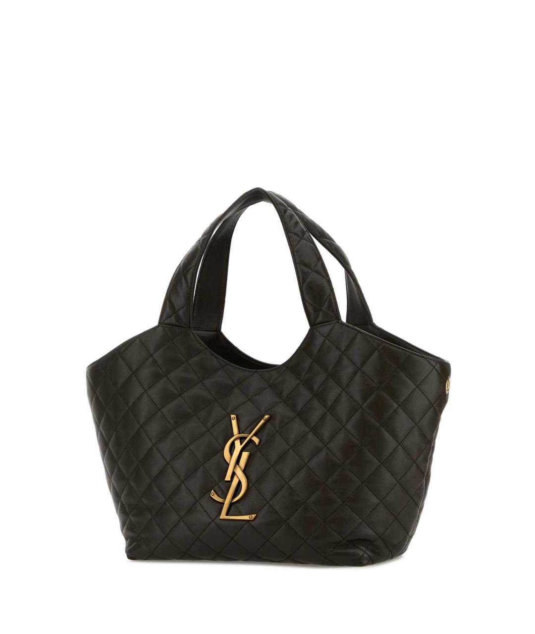 SAINT LAURENT Кожаная сумка с короткими ручками, фото 2