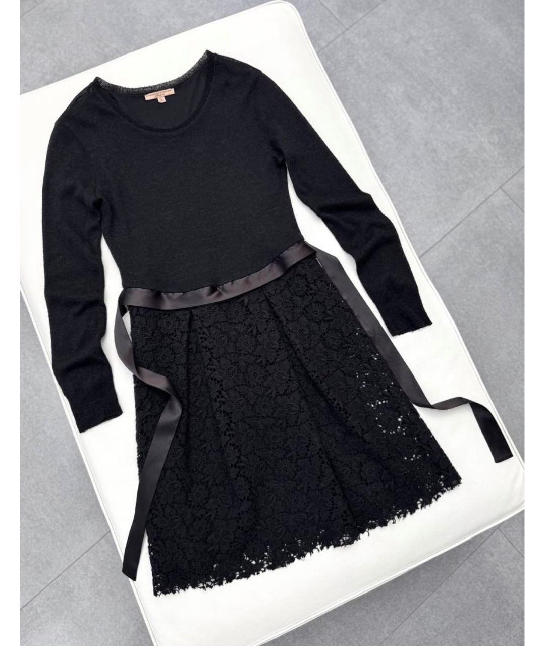 ERMANNO SCERVINO Черное шерстяное повседневное платье, фото 6