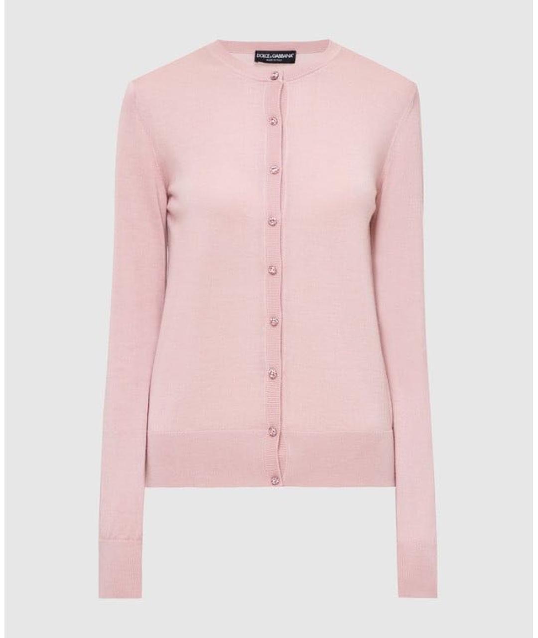 DOLCE&GABBANA Розовый кардиган, фото 4