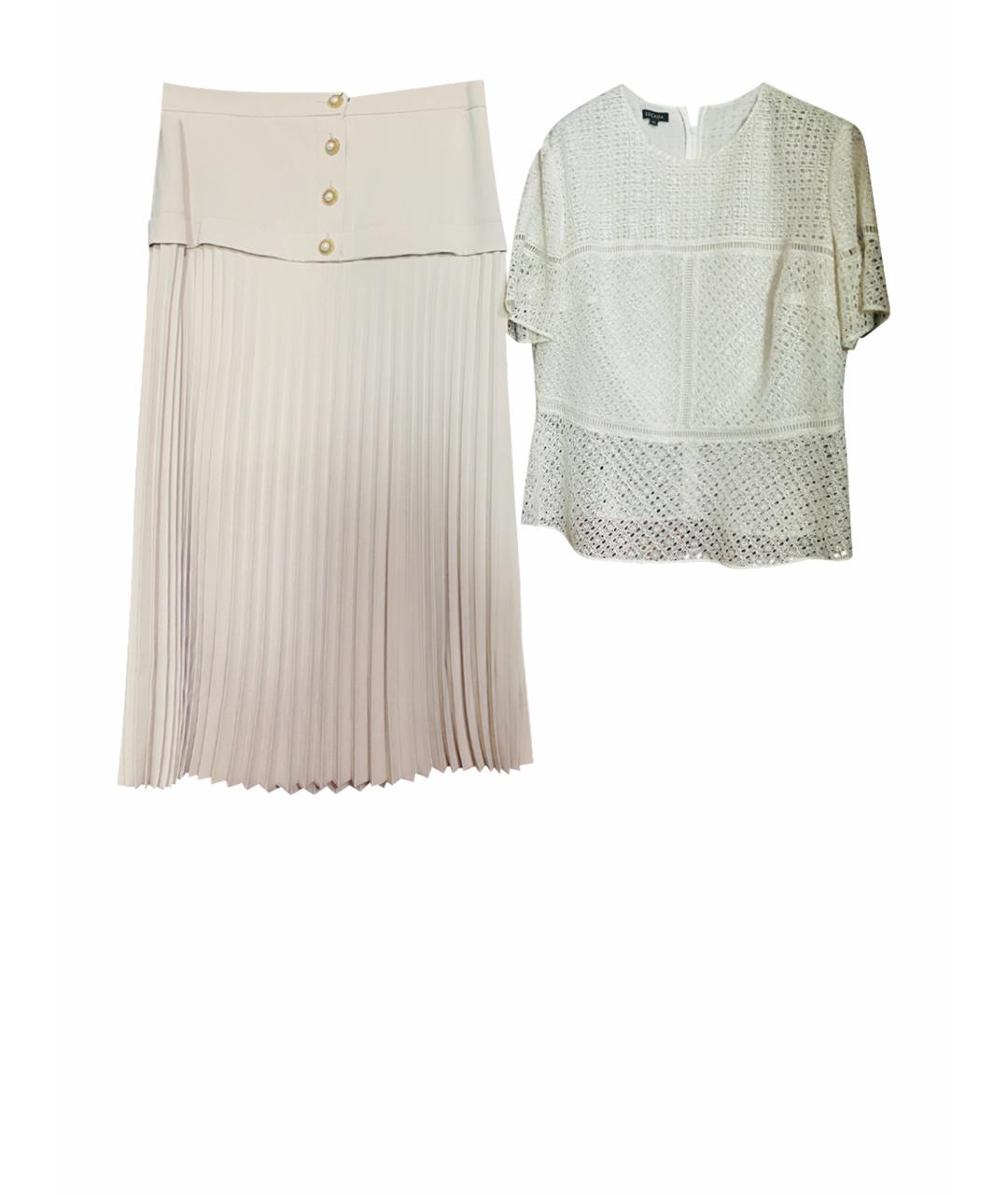 ESCADA Бежевый вискозный костюм с юбками, фото 1