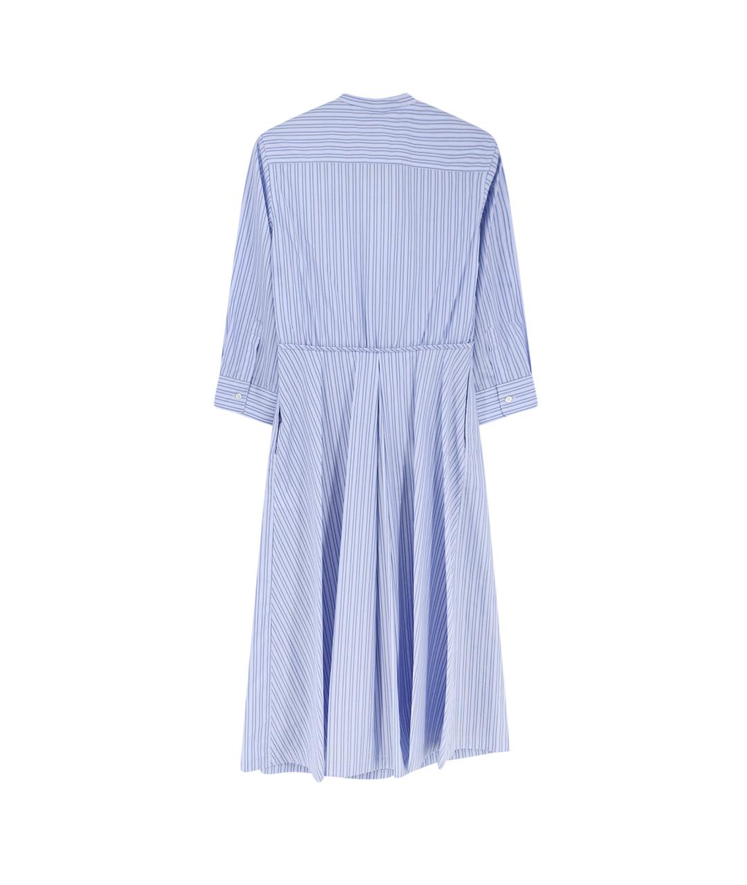 ASPESI Голубое хлопковое повседневное платье, фото 2