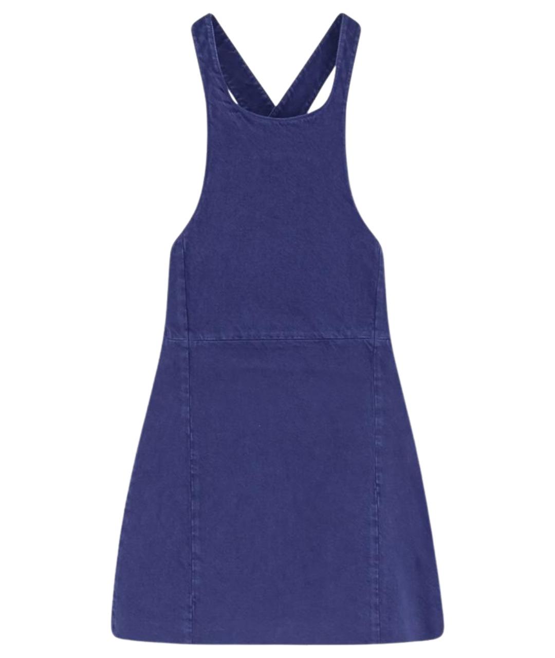 MIU MIU Синее хлопковое повседневное платье, фото 1