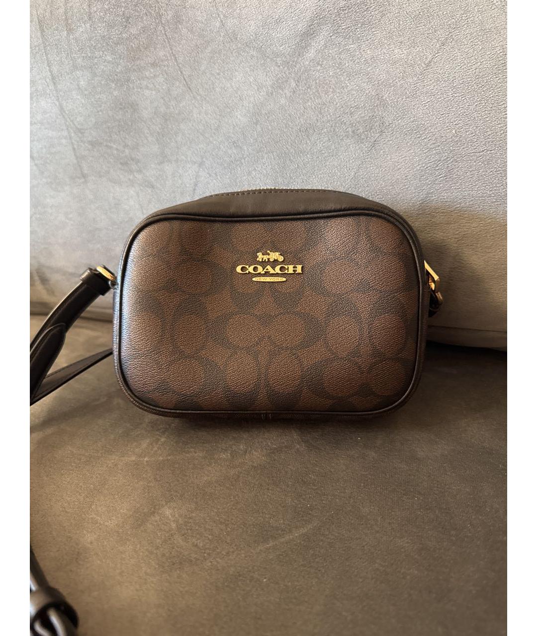 COACH Коричневая сумка через плечо, фото 6