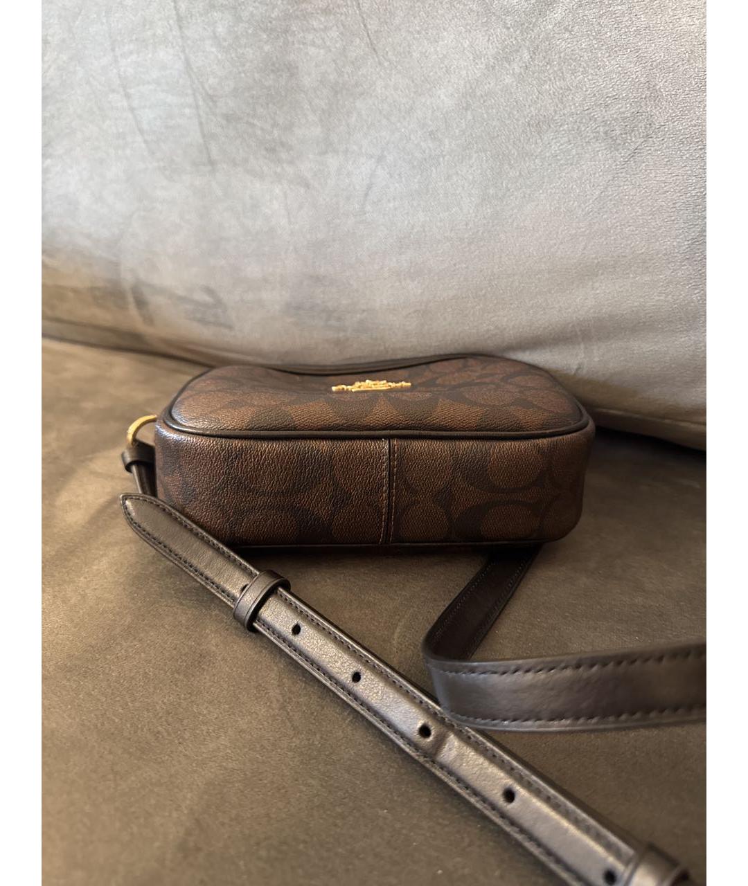 COACH Коричневая сумка через плечо, фото 5