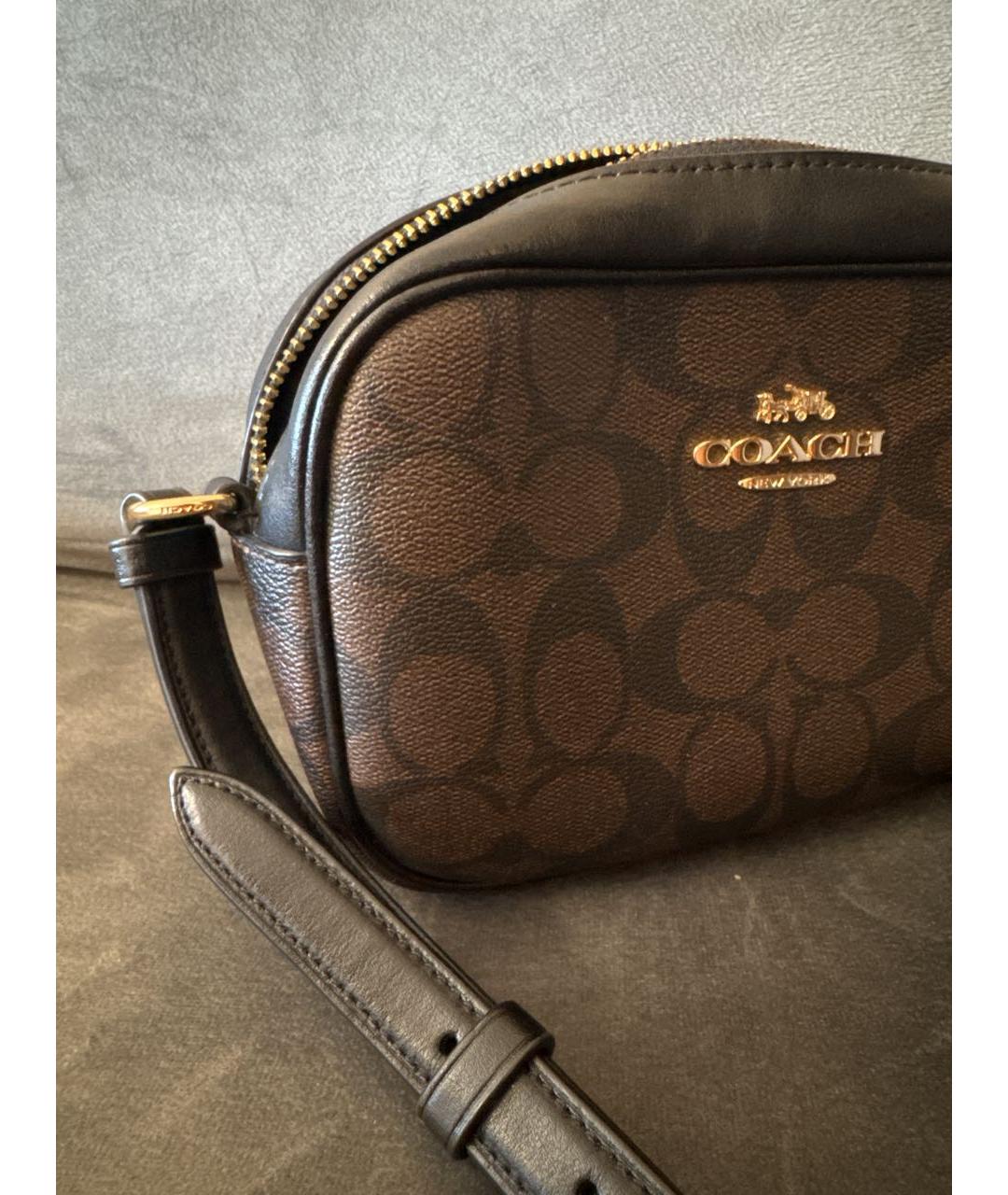COACH Коричневая сумка через плечо, фото 3