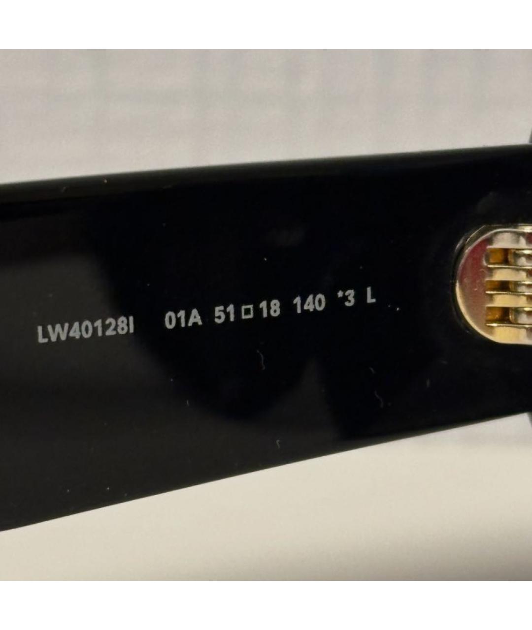 LOEWE Черные пластиковые солнцезащитные очки, фото 6