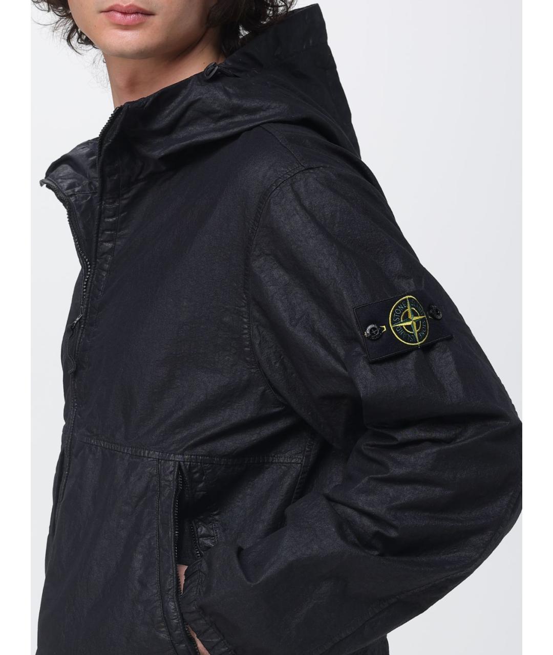STONE ISLAND Черная полиамидовая куртка, фото 5