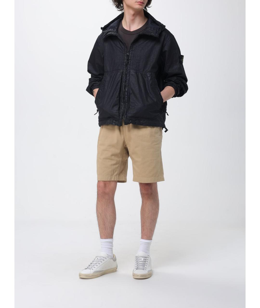 STONE ISLAND Черная полиамидовая куртка, фото 2