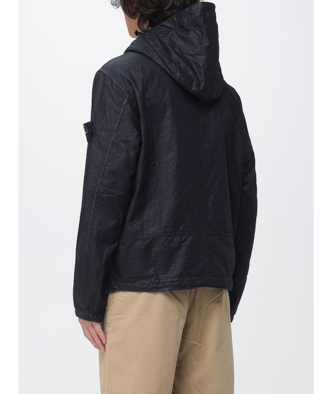 STONE ISLAND Черная полиамидовая куртка, фото 3