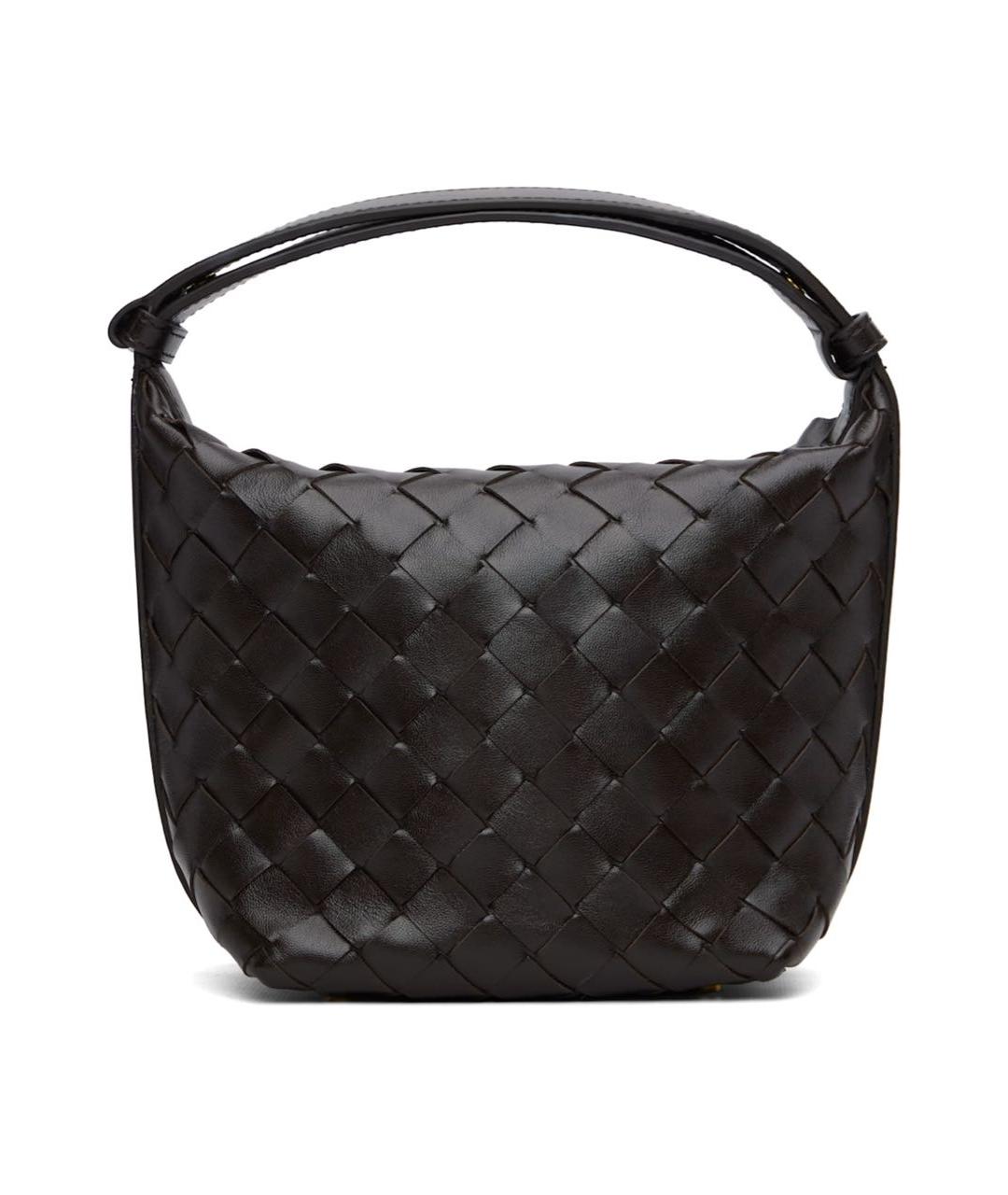 BOTTEGA VENETA Коричневая кожаная сумка тоут, фото 8