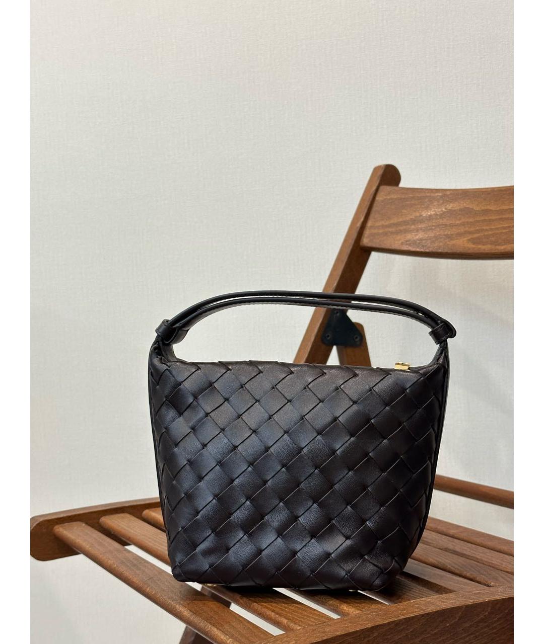 BOTTEGA VENETA Коричневая кожаная сумка тоут, фото 2